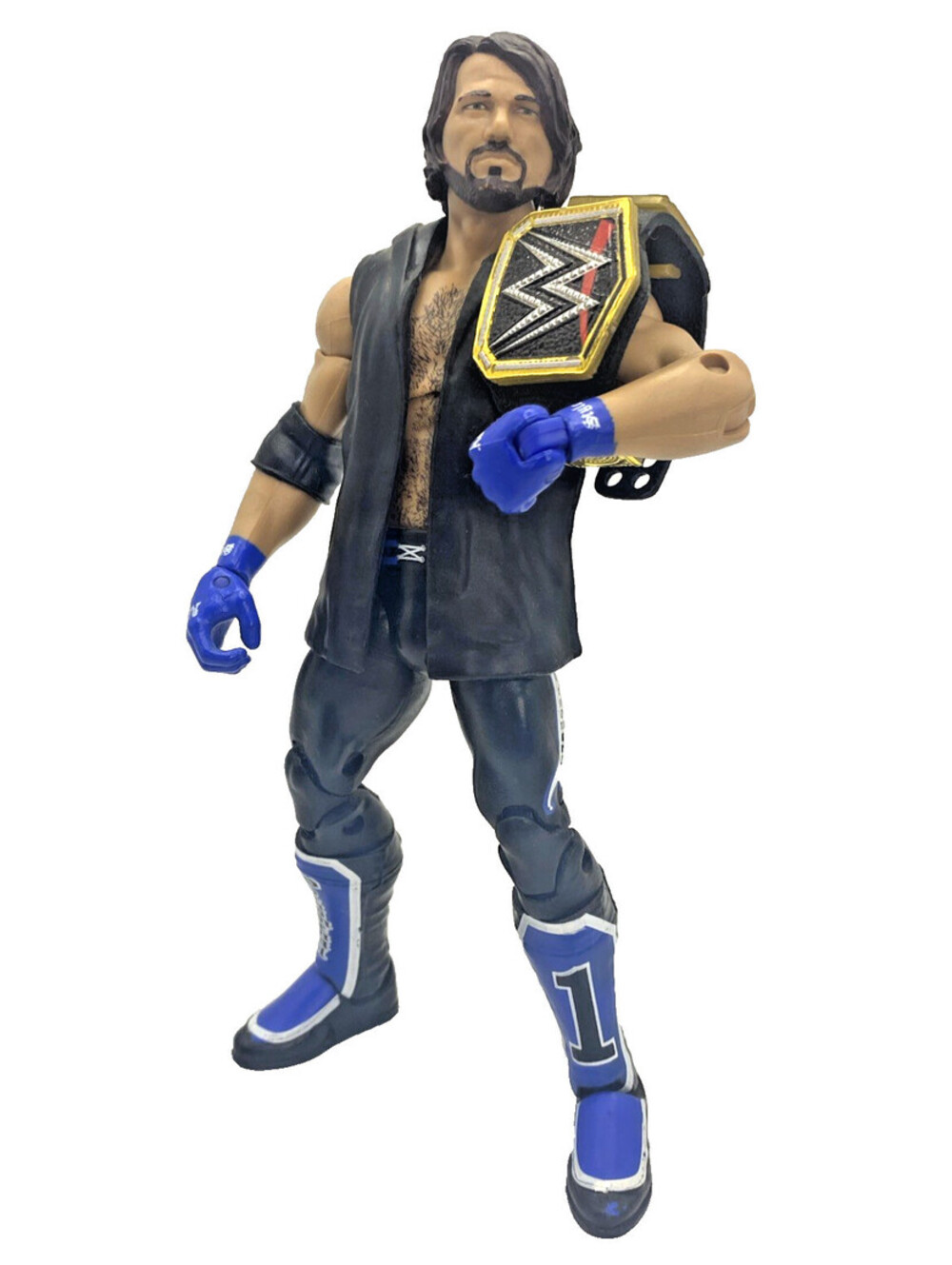 Mattel WWE AJ Styles Elite 47A Action Figure with WWE Championship Belt, 2016
